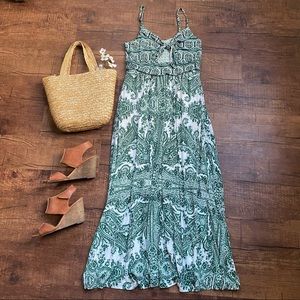 Moulinette Souers green maxi dress